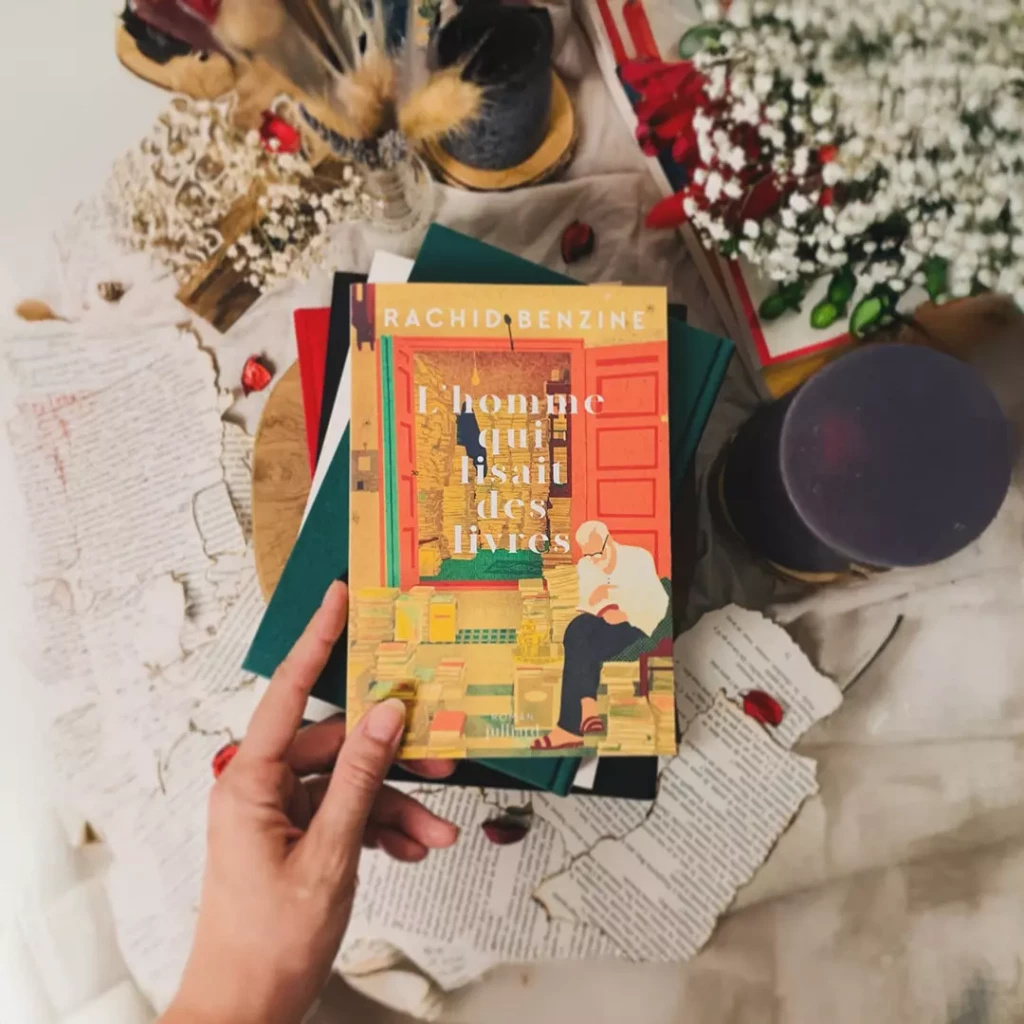 Couverture du roman L’homme qui lisait des livres de Rachid Benzine, éditions Julliard.