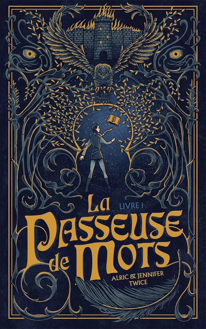 Couverture du livre 1 de la passeuse de mots de Alric et Jennifer Twice