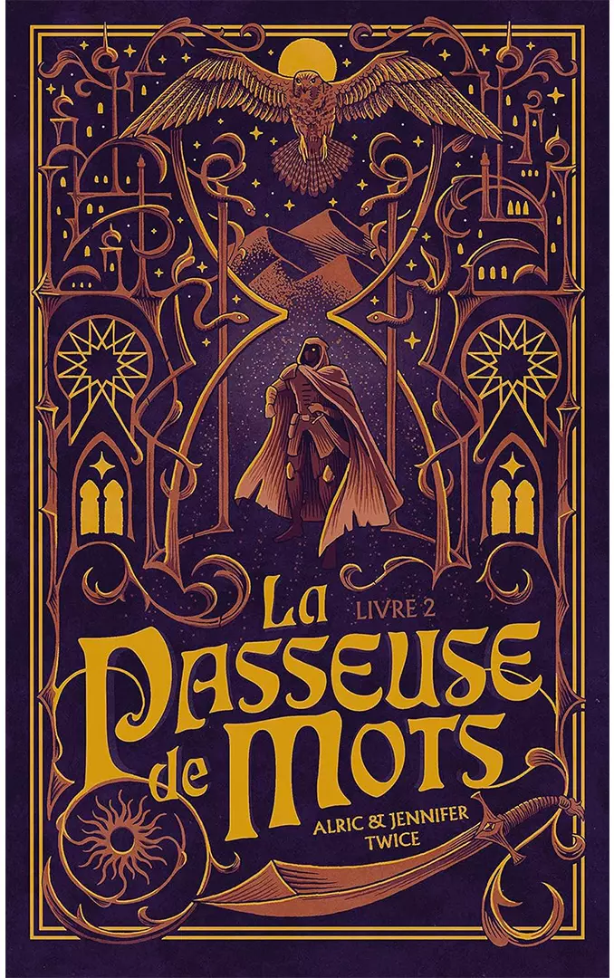 Couverture du livre 2 de la passeuse de mots de Alric et Jennifer Twice