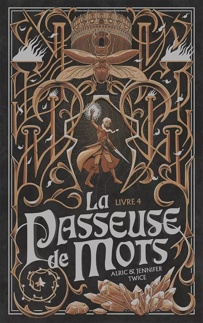 Couverture du livre 4 de la passeuse de mots de Alric et Jennifer Twice