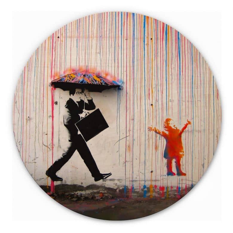 rundes-holzbild-01-banksy-coloured-rain